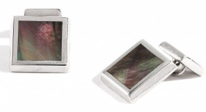 Thomas Pink Double Sided Silver Cufflinks