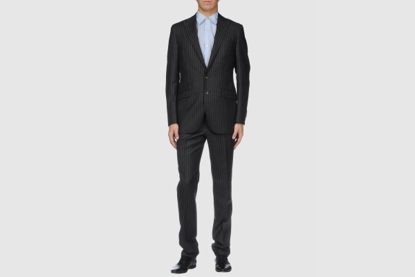 Trend Corneliani Grey Pinstripe Suit