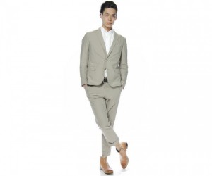 United Arrows White Label Beige Suit