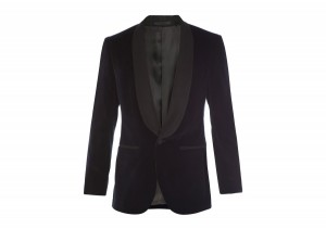 A. Sauvage Velvet Shawl Collar Evening Jacket