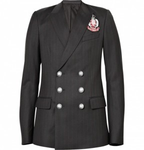 Balmain Double Breasted Emblem Blazer