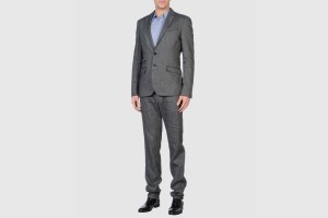 CNC Costume National Grey Linen Suit