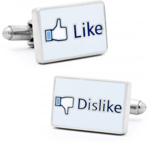 Facebook ‘Like’ & ‘Dislike’ Cufflinks