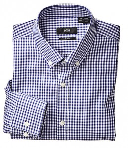 Hugo Boss Black – Blue Gingham Dress Shirt