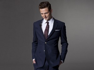 Indochino Navy Linen Suit