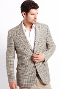 Luxury Worsted Wool Tartan Check Jacket