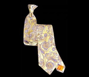 Stanley Lewis Lemon Paisley Silk Tie