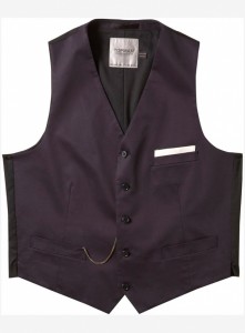 Suit Waistcoat with Watch Chain