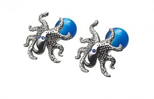 Tateossian London Silver Octopus Cufflinks