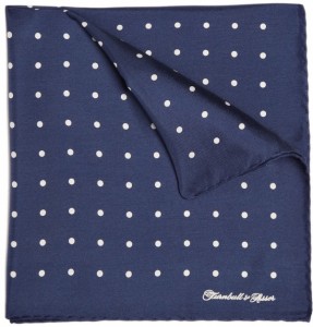 Turnbull & Asser Spotted Silk Pocket Square