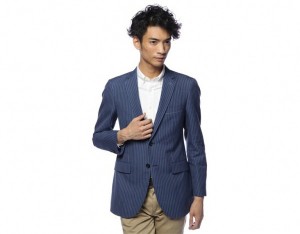 United Arrows Green Label Three-Piece Stripe Suit