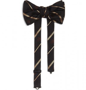 Alexander McQueen Striped Skull Bowtie