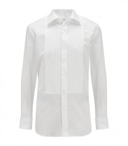 Canali Striped Bib Dress Shirt