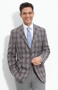 Joseph Abboud Plaid Wool Blazer