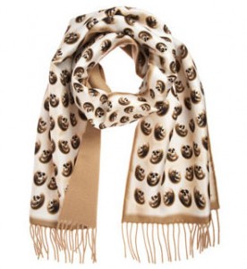 Alexander McQueen Shadow Skull Scarf