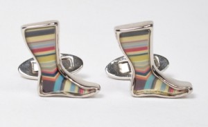 Paul Smith Striped Socks Cufflinks