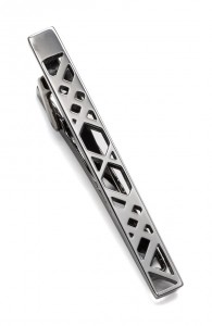 Burberry Cutout Check Tie Bar