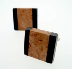 Hardwood Cufflinks from Cuff Art