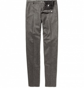 Ami Slim Fit Wool Flannel Trousers