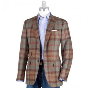 Sid Mashburn Scottish Tweed Plaid Jacket