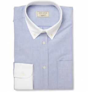 Kitsuné Contrast Cuffs & Collar Oxford Shirt