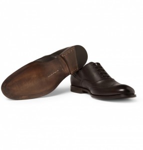 Bottega Veneta Wingtip Leather Oxford Shoes