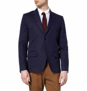 A.P.C. Cotton & Linen Blend Twill Blazer