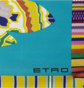 Etro Printed Silk Pocket Square