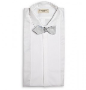 BEAMS Plus Striped Cotton Seersucker Bow Tie