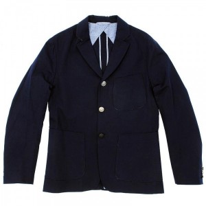 Monitaly Herringbone Patch Pocket Blazer