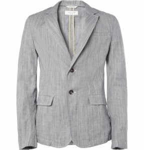 Rag & Bone Phillips Unstructured Cotton-Chambray Blazer