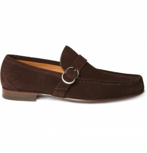 Gucci Brown Suede Loafers