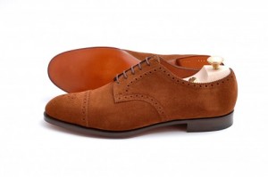 Edward Green Cardiff Captoe Suede Blucher
