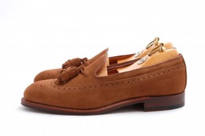 Alden x Leffot Snuff Suede Tassel Loafers