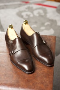 Carmina Brown Leather Double Monk