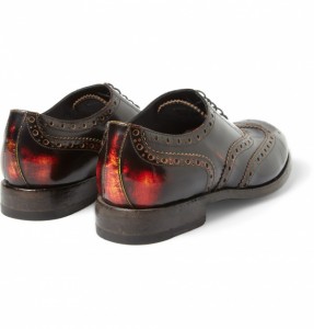 Paul Smith Chuck Burnished Leather Oxford