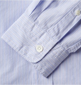 Acne “Isherwood” Block Striped Cotton Shirt