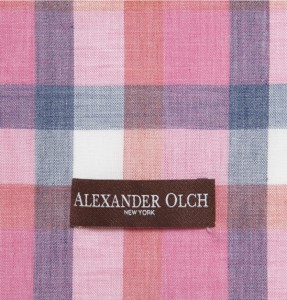 Alexander Olch ‘Check Cotton Pocket Round’
