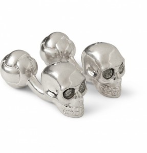 Alexander McQueen ‘Silver Skull’ Cufflinks