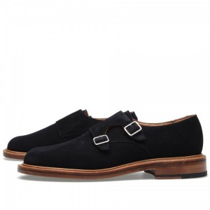 Oliver Spencer Suede Monk Strap Shoe