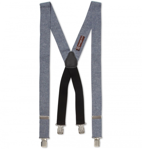 Alexander Olch Cotton-Chambray Braces