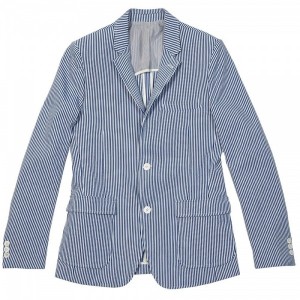Band of Outsiders Seersucker Stripe Sportscoat