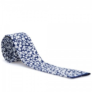 The Hill-Side Selvege Floral-Print Tie