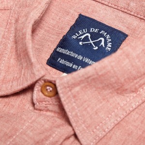 Bleu de Paname “Standard Shirt” In Rose Chambray