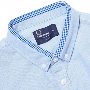 Fred Perry Gingham-Tipped Oxford Shirt