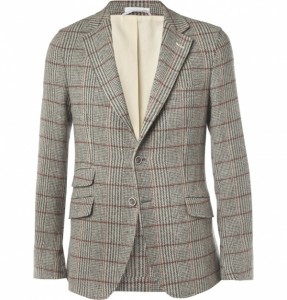 Gant Rugger Prince of Whales Check Wool Blazer