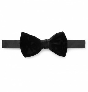Lanvin ‘New Alber’ Velvet & Silk Bowtie