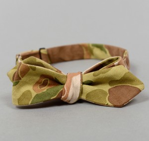 The Hill-Side Reversible Camouflage Twill Herringbone Bowtie
