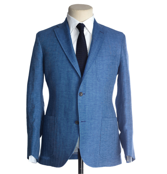 Freeman’s Sporting Club “Freeman Suit” In Blue Herring Fabric