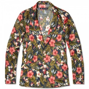 END. x Journal Standard Tropical Pattern 2 Button Blazer